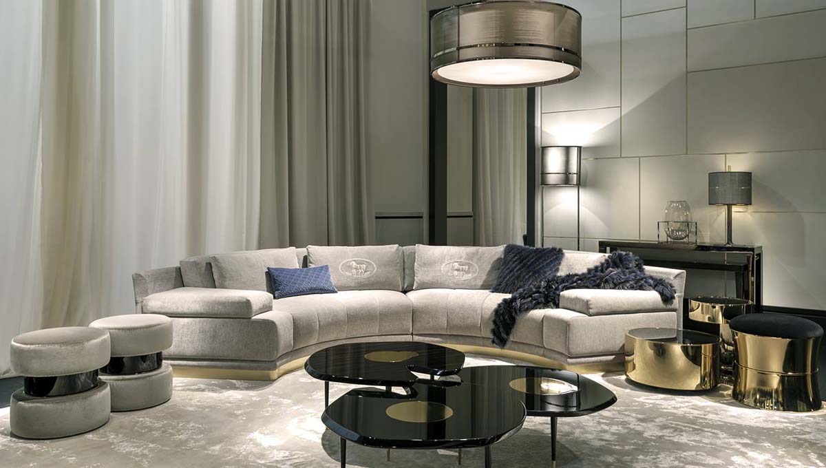 sofa_Constellation and Fleurette coffee tables