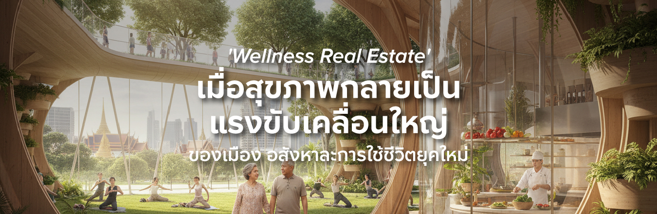 Wellness Real Estate เมื่อสุขภาพกลายเป็นแรงขับเคลื่อนใหญ่ของเมือง อสังหา และการใช้ชีวิตยุคใหม่